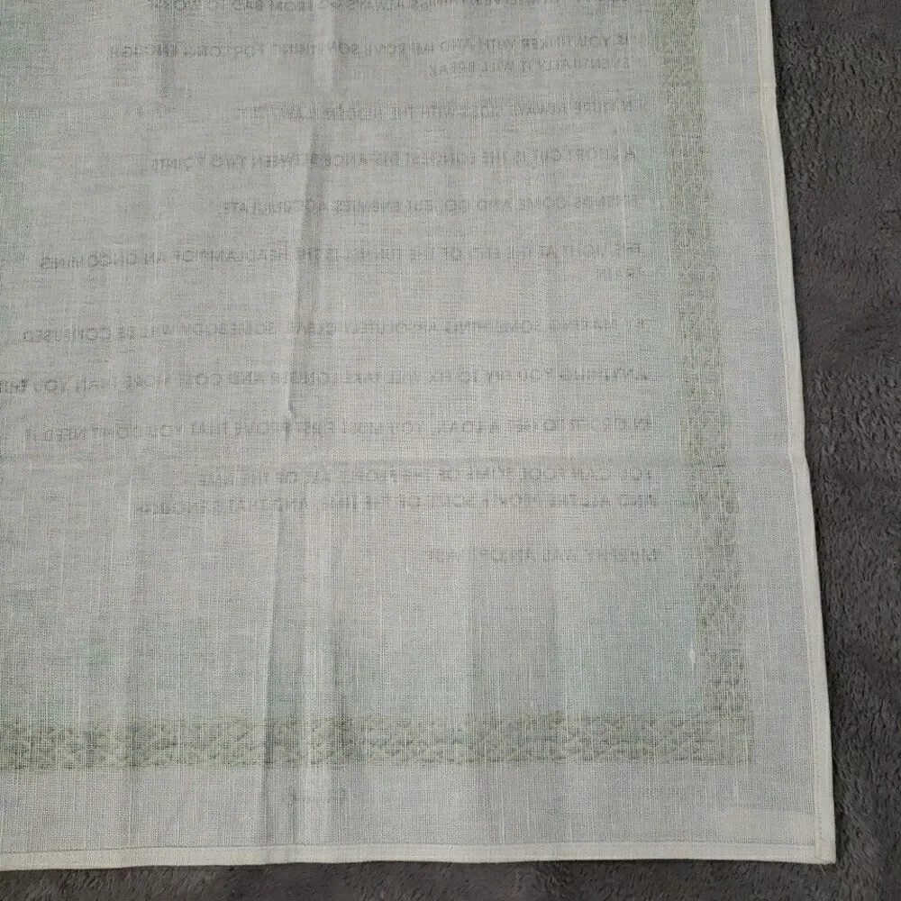 Fingal Murphy's Law & An Irish Blessing Tea Towel Clovers Mushrooms Ireland